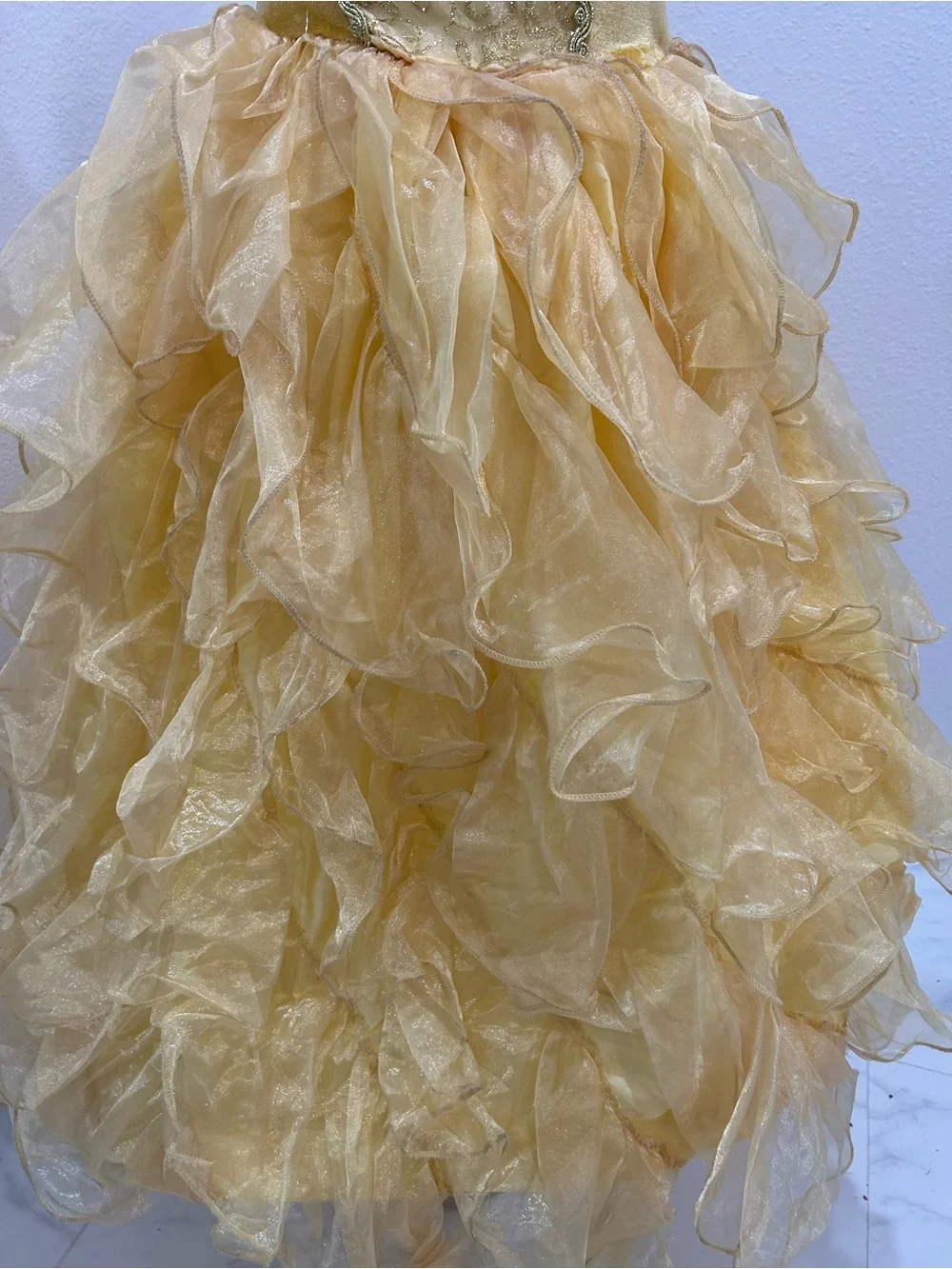 Dream Play Imagine Disney Belle Princess Inspired Ball Gown Kids Costume Dress